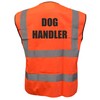 Dog Handler Printed Orange Hi Vis Vest/Waistcoat, Security Officer, Security