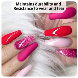 Gel Nail Polish,6 color kits Long Lasting Shine gel polish Wide Color Range gel nail polish set Professional gel nails polish Manicure Kit Salon DIY nail polish gel for nail art Beginners