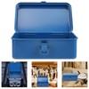 Gadpiparty Lockable Iron Tool Box Iron Sheet Carrying Case Household