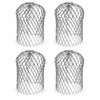 4-Pack Expandable Aluminum Gutter Downspout Guards, 5.9 x 3.1 Inch