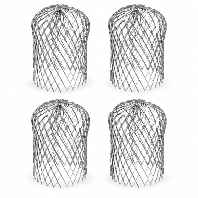 4-Pack Expandable Aluminum Gutter Downspout Guards, 5.9 x 3.1 Inch