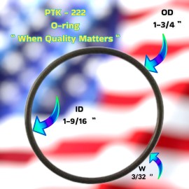LIBERTY SEALS  Mar-Dur 1/3-1 HP Diffuser O-ring (10-PACK - PTK-222 + LUBE TUBE) For  Marlow