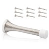 KOVOSCH 10 Pack Spring Door Stopper Brushed Satin Nickel- 3-1/4"