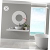 DOITOOL Silent Wall Clock Waterproof Digital Kitchen Clock for Bathroom