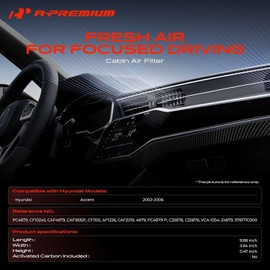 A-Premium Filtro de Aire de la Cabina para Hyundai Accent 2002 2003 2004 2005