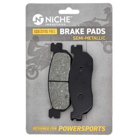 NICHE Brake Pad with Show Set for Yamaha TW200 XT225 3C5-25805-00-00 4KN-W253E-11-00 Front Rear Semi-Metallic
