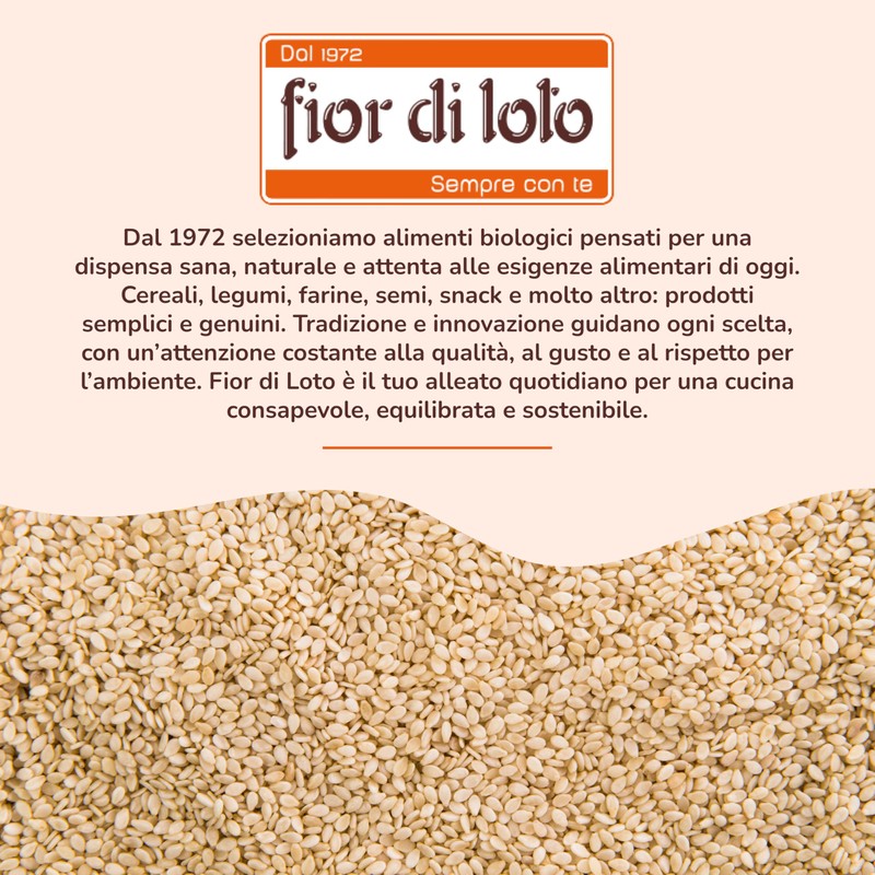 Fior di Loto Semi di Sesamo Bio - Ricco di