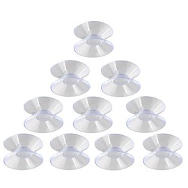 Honbay 20pcs 30mm Double Sided Suction Cups Sucker Pads for Glass Ceramic Tile Wall Plastic Aquarium
