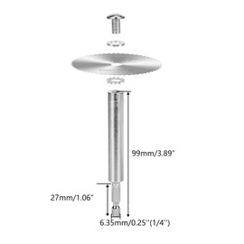 Inside Pipe Cutter, 1/4" Hex Shank PVC Plumbing Inside Cutter Internal Plastic Pipe Cutter Set, Inner Cut Plastic Pipe Below Floor or In Wall (32mm Saw Blades*2, 44mm Saw Blades*2）
