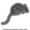 A7 'Rat' Unmounted Rubber Stamp (RS00000005)