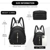 Miss Lulu Waterproof PU Leather Women's Backpack - Lightweight Small