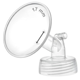 17mm Maymom Wide Neck Pump Part for Spectra S1/S2 Pumps; Incl Wide Mouth Flange; Not Original Spectra Flange; Replaces 16 mm Spectra Shield; Standard Flange
