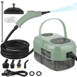 CKductpro Steam Cleaner with Smart Touch Screen, High Pressure Steamer for Cleaning, Handheld Steam Cleaner for Home, Car, Shower, Kitchen, Bathroom, Grout, and Tile Green