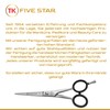 TK Five Star Professional 5 Inch Small Sharp Beard Scissors