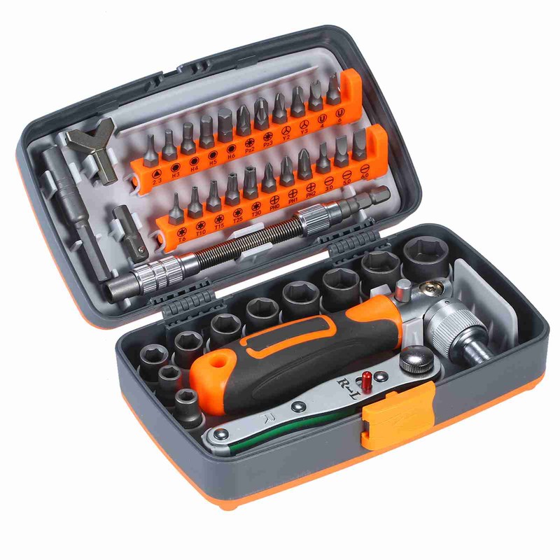 38pc Precision Ratchet Screwdriver Bit Set Magnetic Screwdrivers Kit Electronics
