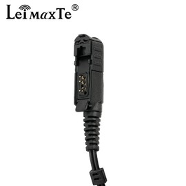 LEIMAXTE XPR 3500e 3300e Earpiece for Motorola Radio XPR3500 XPR3000 XPR3300 with Mic PTT XPR 3300 3500 3300e 3500e Walkie Talkie Headset Security Acoustic Tube Surveillance Headphone (1 PCS)