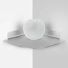 aplslpa 8" Floating Corner Shelf, Metal Corner Shelf Wall Mount