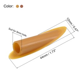 MECCANIXITY 9mm Plastic Pocket Hole Plugs,Wood Plugs for Pocket Hole Jig Working Tool Accessories,Light Brown and Brown Pack of 100