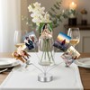 Quilax Heart-Shaped Photo Holders for Tables, 5-Branch Picture Frame Clips