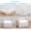 NICEWAY 30 Pack White Gable Gift Boxes Recycled Kraft Gift