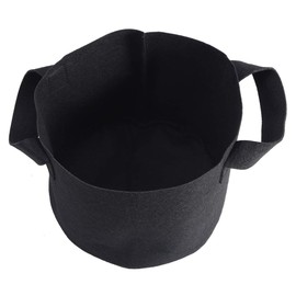 lvifloae 28 x 40 cm Cylindrical Plant Planting Bag 10 Gallons Fabric Flowerpot Bag with Handle Suitable for Planting Flowers Vegetables (22 x 27 cm) 3 Gallon