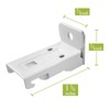 KXLIFE Wall Mount Brackets for Flexible Curtain Track, Bendable Curtain