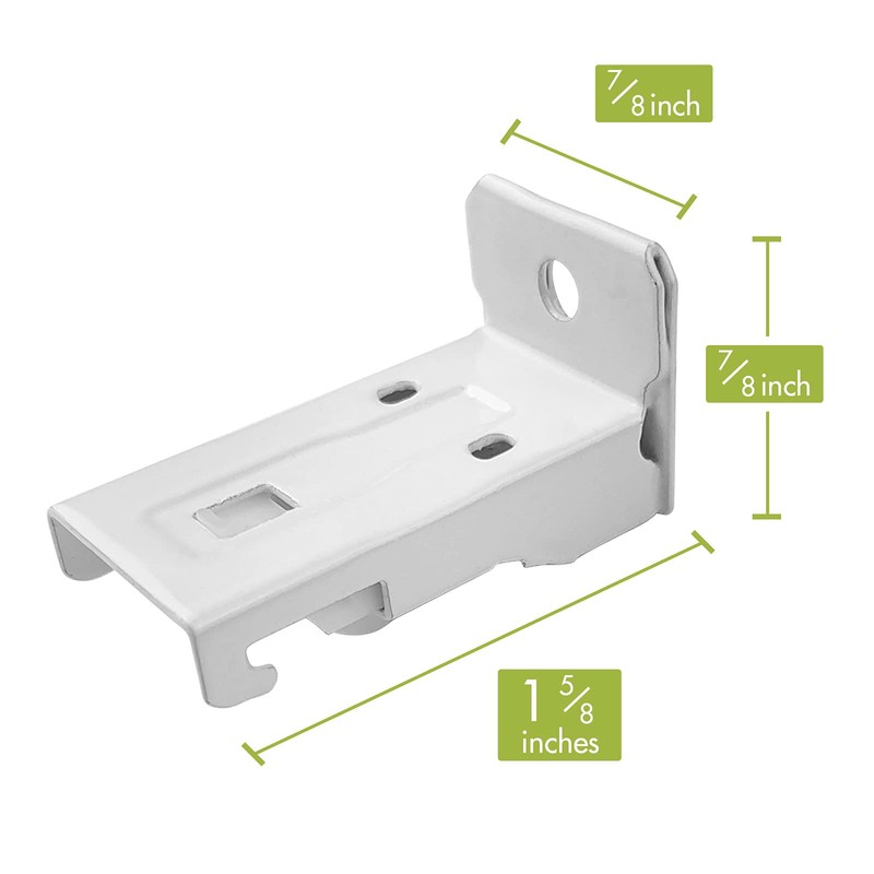 KXLIFE Wall Mount Brackets for Flexible Curtain Track, Bendable Curtain