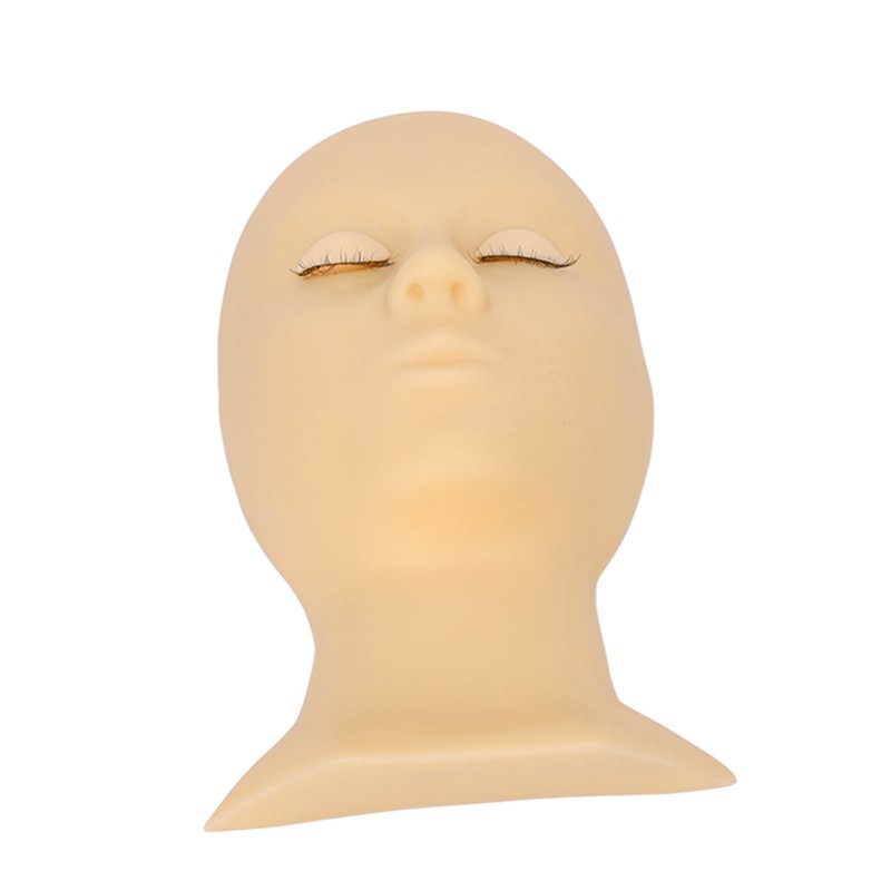 Eyelash Mannequin Head High Simulation Elastic Washable Soft Silicone Makeup