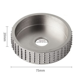 Szliyands Wood Carving disc,Grinder Wood Tungsten Carbide Grinding Wheel Grinder Shaping Disc Bore Wood Sanding Carving Tool Woodworking Angle Grinder Attachment (Silver)