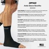 DFND Unisex Active Ax Compression Ankle Sleeve - Black -