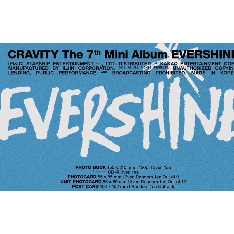 CRAVITY The 7th Mini Album 'EVERSHINE'（韓国盤）