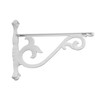 khtumeware 4 Pack Heavy Duty Hammered White Shelf Brackets 8