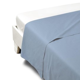 Caleffi Percalle 1003494 Percale Top Sheet Light Blue Double