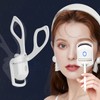 Heated Eyelash Curler USB Chargeable Long Lasting Mini Portable White