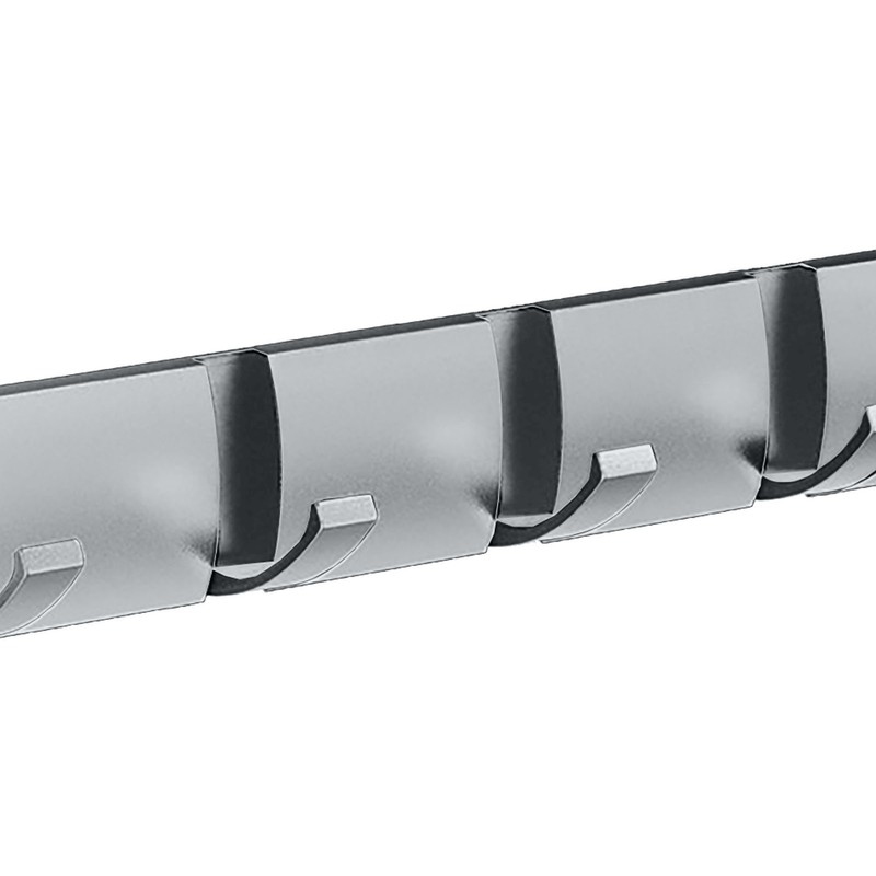 Thickened Invisible Hook 5 Hook Wall Mounted Coat Rack Folding