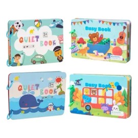 Kit 4, Libro De Actividades Montessori Busy Book Para Niños                                                                                           