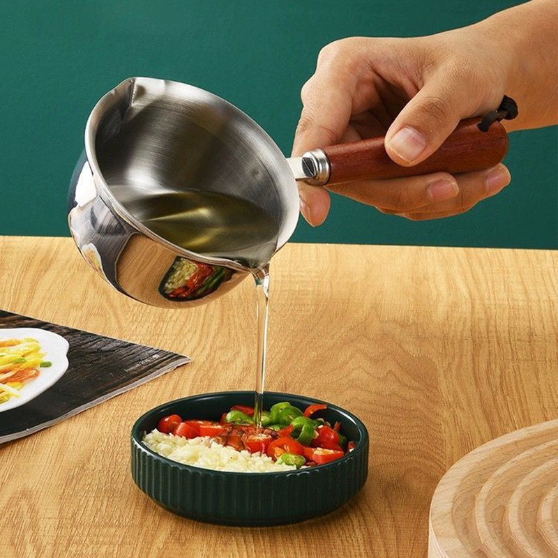 Mini Oil Warmer Pot Stainless Steel Butter Melting Milk Warmer