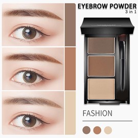 All-in-One Dark & Light Brown Eyebrow Powder Palette – Compact Brow Sculpting & Shaping Kit for Women