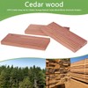 12 Pcs Cedar Blocks with 12 Hook Hanger Red Cedar