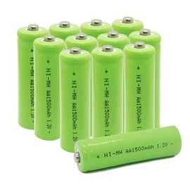 STEPMAX (12 Pack Ni-Mh AA 1500mAh 1.2v Rechargeable Battery for Solar Lights,Garden Light,Toys, Remote Control, Mouse
