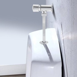 Toilet Urinal Flush Valve Durable Zinc Alloy Manual Flow Flush for Home Hotel Bathroom Auto Shut Off