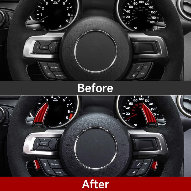 OYDDL 2pcs Steering Wheel Shift Paddle Extension Shift Paddles Sticker