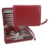WE Games Burgundy Magnetic Backgammon Set with Carrying Strap -