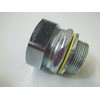 Crouse Hinds LT150 Compression Connector, 1 1/2" Liquid-Tight Non-Insulated Iron