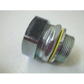 Crouse Hinds LT150 Compression Connector, 1 1/2" Liquid-Tight Non-Insulated Iron Straight