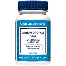 Lithium Orotate a Brain & Nervous System Support a 5 MG (120 Capsules)