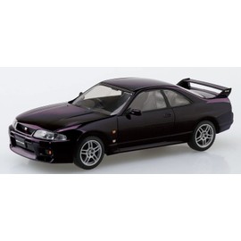 Aoshima Bunka Kyozai 1/32 The Snap Kit Series Nissan R33 Skyline GT-R, Midnight Purple, Color Coded Plastic Model, 15-A