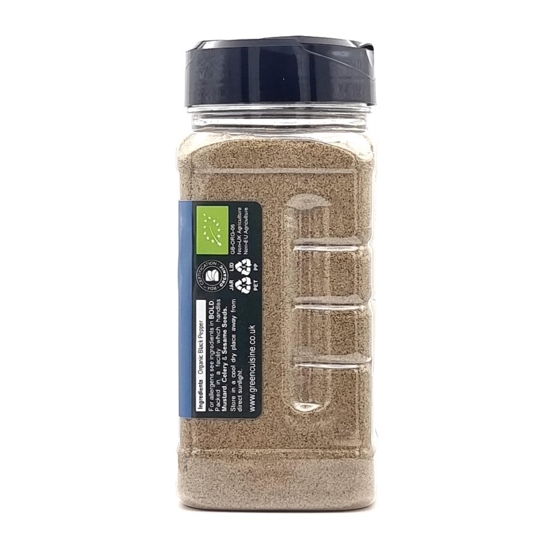 Organic Ground Black Pepper Ground | 280g | Certified Organic