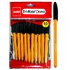 Cello Tri-Mate Orange Fancy Ballpoint Pens 1.0 mm Medium Point