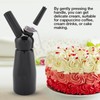 250mL Portable Red Aluminum Whipped Dessert Cream Butter Dispenser Whipper